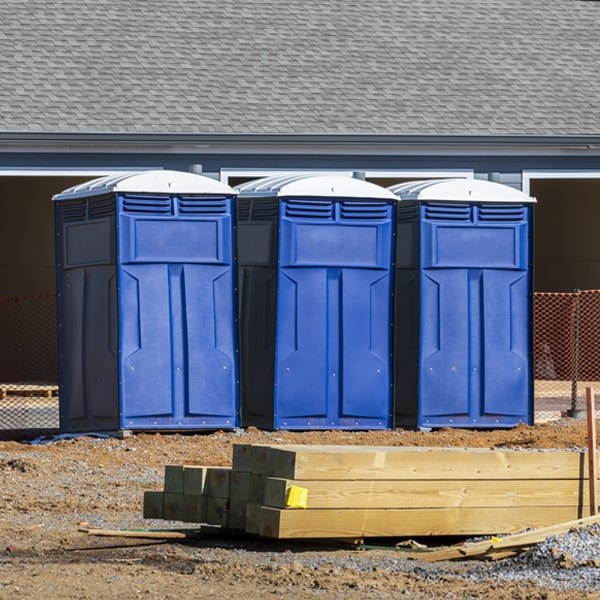 what is the expected delivery and pickup timeframe for the portable toilets in Davison